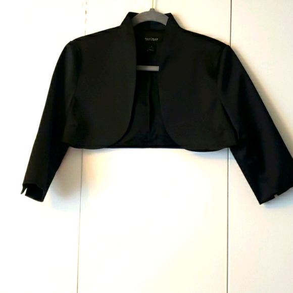 White House Black Market Jackets & Blazers - Black Satin Jacket Size 2